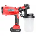 Extol Premium 8891862 akkus festékszóró pisztoly Share20V - 1x2Ah Li-Ion akku, töltő