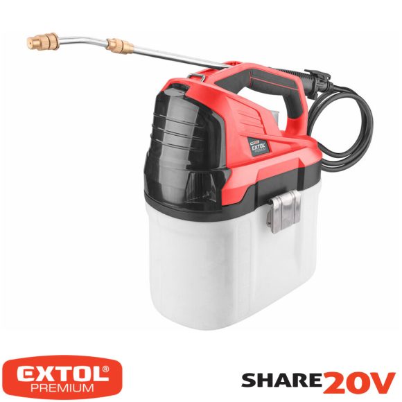 Extol Premium 8891878 akkus permetező Share20V - 7,5 liter (1x2Ah Li-ion akku, töltő)