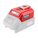 Extol Premium 8891896 USB töltő adapter LED lámpával SHARE 20V (2x2A)