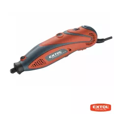   Extol Premium 8892201 elektromos egyenescsiszoló, flexibilis szárral és tartozék készlettel, 130 W