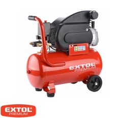   Extol Premium 8895310 dugattyús kompresszor, olajkenésű 1500 W - 24 liter (egyhengeres)