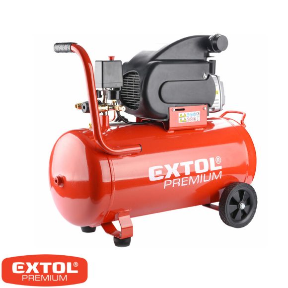 Extol Premium 8895315 dugattyús kompresszor, olajkenésű 1800W - 50 liter (egyhengeres)