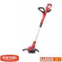 Extol Premium 8895712 akkus fűszegélynyíró, teleszkópos nyél, Garden20V Li-Ion (2Ah akkuval, töltővel)