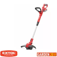   Extol Premium 8895713 akkus fűszegélynyíró, teleszkópos nyél, Garden20V Li-Ion (akku és töltő nélkül)