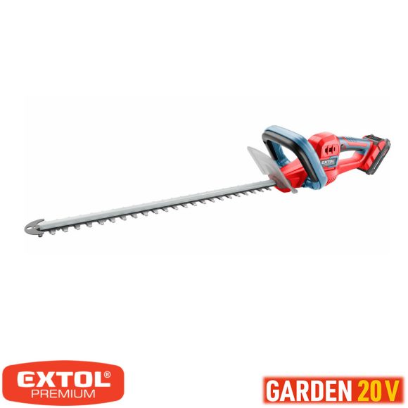 Extol Premium 8895730 akkus sövényvágó, Garden20V Li-Ion - 51 cm (2Ah akku, töltő)