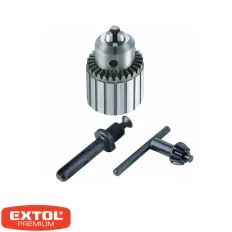   Extol Premium 8898032 fogaskoszorús tokmány szett, Ø 2-13 mm (1/2"-20 UNF menet, SDS+ adapter)