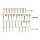 Extol Craft 903761 mini drótkefe készlet egyenes csiszolóhoz, Ø 3.2 mm, 45 darabos