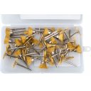 Extol Craft 903761 mini drótkefe készlet egyenes csiszolóhoz, Ø 3.2 mm, 45 darabos