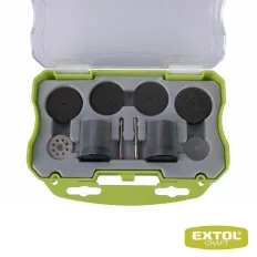   Extol Craft 903770 mini vágó és daraboló készlet egyenes csiszolóhoz, Ø 3.2 mm, 74 darabos