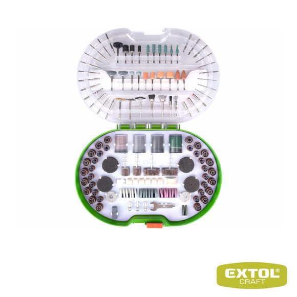 Extol Craft 903772 mini köszörű-, csiszoló- és polírozó készlet egyenes csiszolóhoz, Ø 3.2 mm, 276 darabos