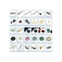 Extol Craft 903772 mini köszörű-, csiszoló- és polírozó készlet egyenes csiszolóhoz, Ø 3.2 mm, 276 darabos