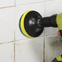 Extol Craft 904002 tisztító-csiszoló-polírozó készlet fúrógéphez, 1/4" bit, Ø 100 mm, 10 darabos