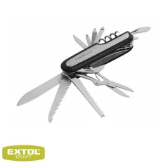   Extol Craft 91370 összecsukható zsebkés (multifunkciós), 11 részes