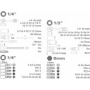 Extol Craft 918094 dugókulcs készlet bitekkel (CrV), 1/4"-1/2", 94 db-os