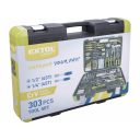 Extol Craft 918303 szerszám és dugókulcs készlet CrV - 303 db