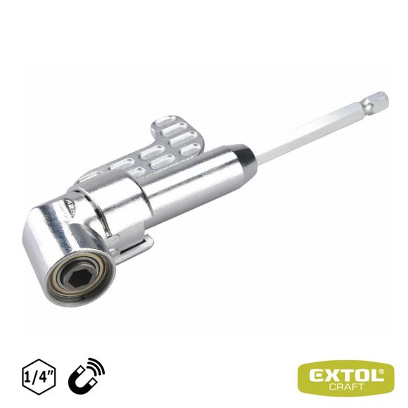 Extol Craft 919407 sarokcsavarozó adapter 1/4" bit (105 fok) 140 mm