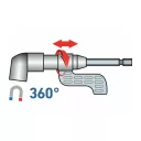 Extol Craft 919407 sarokcsavarozó adapter 1/4" bit (105 fok) 140 mm