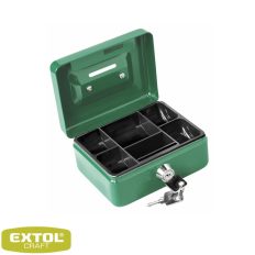   Extol Craft 99008 pénzkazetta 125x95x55 mm, acél (bedobó nyílással, 2 db kulcs)