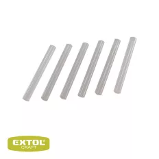   Extol Craft 9903 ragasztóstift ragasztópisztolyhoz, Ø 7.2x100mm, transzparens, 12db-os