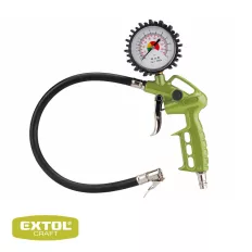   Extol Craft 99312 pneumatikus gumiabroncsfújó pisztoly, manométerrel (1/4"), 40 cm tömlő