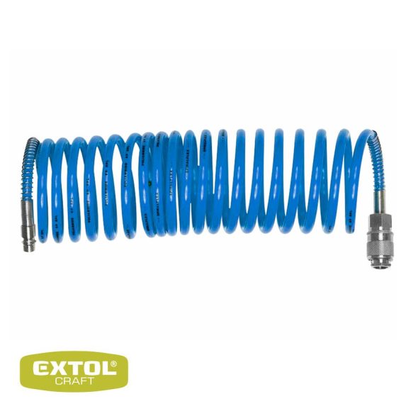 Extol Craft 99325 pneumatikus PE spirál légtömlő, 6/8 mm, 10 m (1/4")