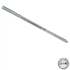 Fa-fém menetes csavar 10x160 (horganyzott)