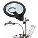 FAHRENHEIT 10103 paneltartó nagyítóval és LED lámpával