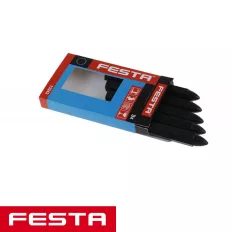 Festa 13242 jelölő zsírkréta készlet, fekete, 5 darab