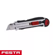   Festa 16091 profi fémházas törhető pengés kés - 25 mm (pengetáras)