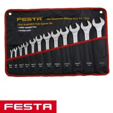   Festa 17512 villáskulcs készlet CrV, 12 részes (6-32 mm, szövet tartóban)