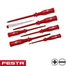   Festa 18410 szigetelt csavarhúzó készlet CrV - 7 részes (VDE)