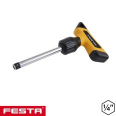   Festa 18608 racsnis bittartó T-csavarhúzó 1/4", mágneses