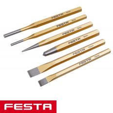   Festa 19486 laposvágó, kiütő és pontozó készlet CrV, 6 részes