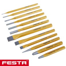   Festa 19487 laposvágó, kiütő és pontozó készlet CrV, 12 részes