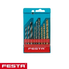   Festa 20317 fúrókészlet fa-fém-kőzet (Ø 5-6-8 mm), 9 darab