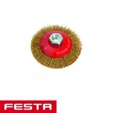 Festa 21920 döntött körkefe, M14 - 100 mm réz (10 mm)