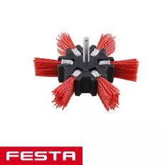 Festa 22032 lapos korongkefe, csapos - 100 mm nylon