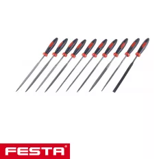 Festa 22188 tűreszelő készlet, 100 mm, finom, 10 részes