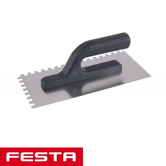 Festa 31008 glettvas 270x125 mm - fogazott 8x8 mm (inox)