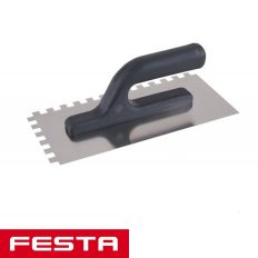 Festa 31009 glettvas 270x125 mm - fogazott 10x10 mm (inox)