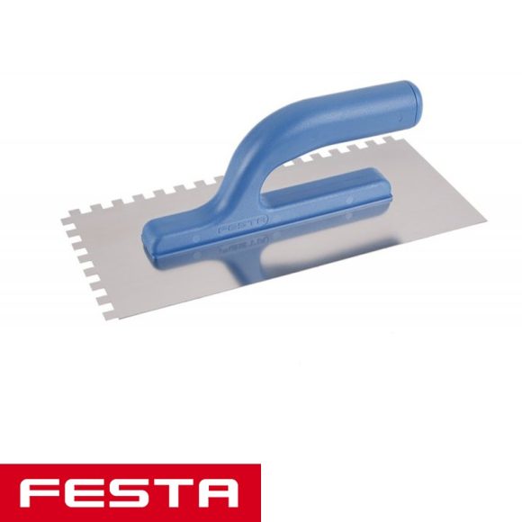 Festa 31041 glettvas 280x130 mm - fogazott 8x8 mm (inox)