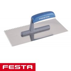 Festa 31101 glettvas 280x130 mm - fogazott 4x4 mm (inox)