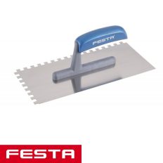Festa 31121 glettvas 280x130 mm - fogazott 8x8 mm (inox)