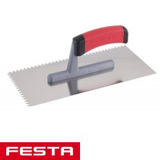   Festa 31141 glettvas 280x130 mm - fogazott 4x4 mm (inox, gumírozott nyél)