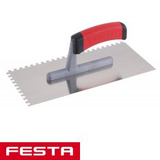   Festa 31142 glettvas 280x130 mm - fogazott 6x6 mm (inox, gumírozott nyél)