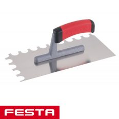   Festa 31146 glettvas 280x130 mm - fogazott kerek O16 (inox, gumírozott nyél)