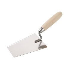   Festa 31218 fogazott kőműves kanál 180 mm -  6x6 mm fogazás (inox)