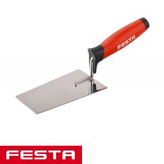   Festa 31233 kőműves kanál 140x80 mm (inox, gumírozott nyéllel)