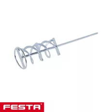   Festa 35006 hosszú spirálú keverőszár Ø 100 mm, 500 mm, HEX (ragasztó, kiegyenlítő, vakolat)