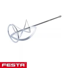   Festa 35092 keverőszár ellentétes lapátiránnyal (festék, hígabb anyagok), Ø 140 mm, 600 mm, M14